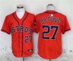 Houston Astros #27 Jose Altuve Orange Limited Stitched Jersey