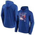 New York Rangers Royal Marble Hoodie