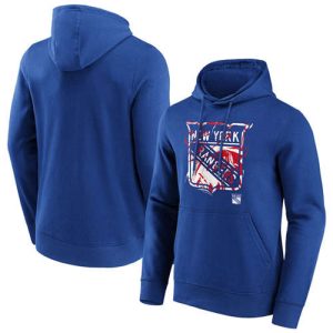 New York Rangers Royal Marble Hoodie