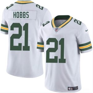 Green Bay Packers #21 Nate Hobbs White 2025 Vapor Untouchable Limited Stitched Jersey