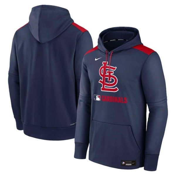 St. Louis Cardinals Navy Collection Performance Pullover Hoodie