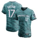 Los Angeles Angels #17 Shohei Ohtani Teal 2023 All-Star Flex Base Stittched Jersey