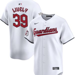 Cleveland Guardians #39 Ben Lively White Cool Base Stitched Jersey