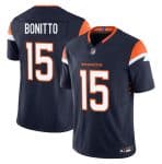 Denver Broncos #15 Nik Bonitto Navy F.U.S.E. Vapor Limited Football Stitched Jersey
