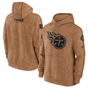 Tennessee Titans 2023 Brown Salute To Service Pullover Hoodie