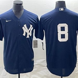 New York Yankees #8 Yogi Berra Navy Cool Base Stitched Jersey
