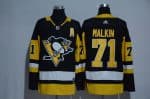 Pittsburgh Penguins #71 Evgeni Malkin Black Adidas Stitched Jersey