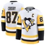 Pittsburgh Penguins #87 Sidney Crosby White 2024-25 Away Stitched Jersey