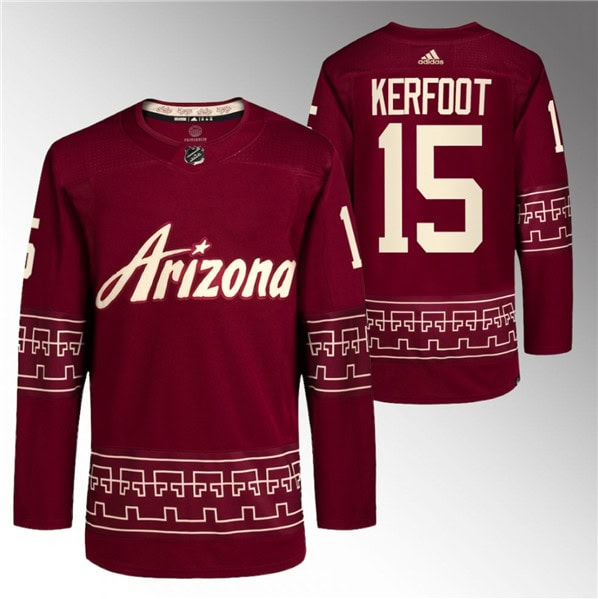 Arizona Coyotes #15 Alexander Kerfoot Garnet Alternate Pro Jersey