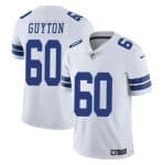 Dallas Cowboys #60 Tyler Guyton White 2024 Draft Vapor Untouchable Limited Stitched Jersey
