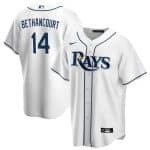 Tampa Bay Rays #14 Christian Bethancourt White Cool Base Stitched Jersey