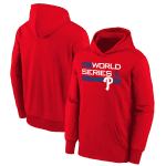 Philadelphia Phillies Red 2022 World Series Performance Pullover Hoodie