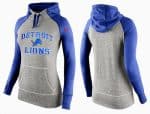 Nike Detroit Lions Performance Hoodie Grey Blue_2