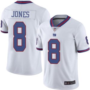 New York Giants #8 Daniel Jones Color Rush Limited Stitched Jersey