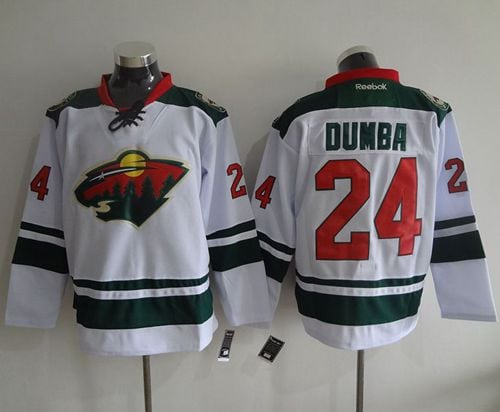 Wild #24 Matt Dumba White Stitched Jersey