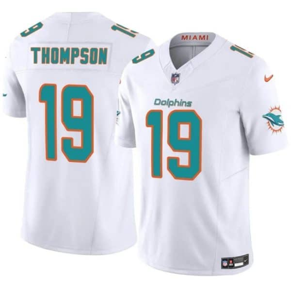 Miami Dolphins #19 Skylar Thompson White 2024 F.U.S.E Vapor Limited Stitched Jersey