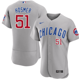 Chicago Cubs #51 Eric Hosmer Gray Flex Base Stitched Jersey