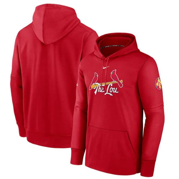 St. Louis Cardinals Red 2024 City Connect Collection Practice Performance Pullover Hoodie
