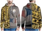 Pittsburgh Steelers Yellow Gold Grey Pullover Hoodie