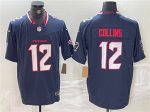 Houston Texans #12 Nico Collins Navy F.U.S.E. Vapor Limited Stitched Jersey