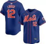 New York Mets #12 Francisco Lindor Royal 2024 Alternate Limited Stitched Jersey