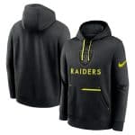 Las Vegas Raiders Black Volt Pullover Hoodie