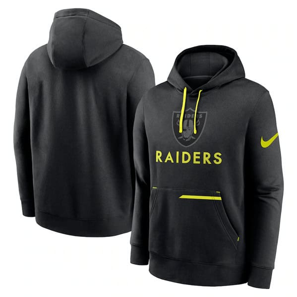 Las Vegas Raiders Black Volt Pullover Hoodie