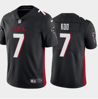 Atlanta Falcons #7 Younghoe Koo New Black Vapor Untouchable Limited Stitched Jersey