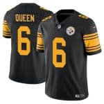 Pittsburgh Steelers #6 Patrick Queen Black Color Rush Vapor Untouchable Limited Stitched Jersey