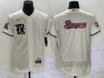Texas Rangers Cream Team Big Logo 2023 City Connect Flex Base Stitched Jersey