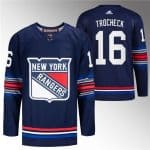 New York Rangers #16 Vincent Trocheck Navy Stitched Jersey