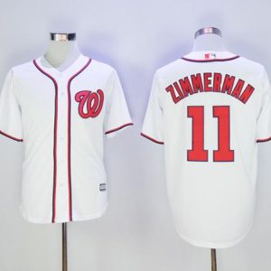 Nationals #11 Ryan Zimmerman White New Cool Base Stitched Jersey