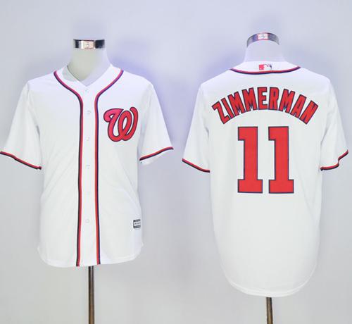 Nationals #11 Ryan Zimmerman White New Cool Base Stitched Jersey
