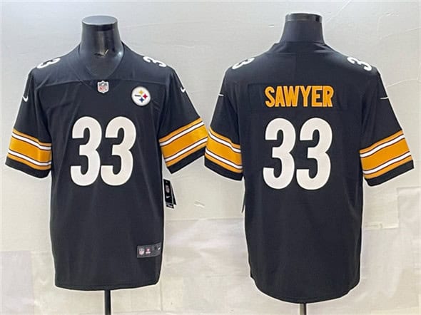 Pittsburgh Steelers #33 Jack Sawyer Black 2025 Vapor Limited Football Stitched Jersey