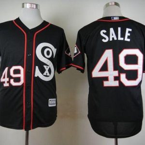 White Sox #49 Chris Sale Black New Cool Base Stitched Jersey