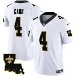 New Orleans Saints #4 Derek Carr White 2023 F.U.S.E. 1987 Legacy Vapor Stitched Jersey
