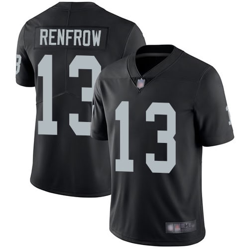 Raiders # Hunter Renfrow Black Vapor Untouchable Limited Stitched Jersey