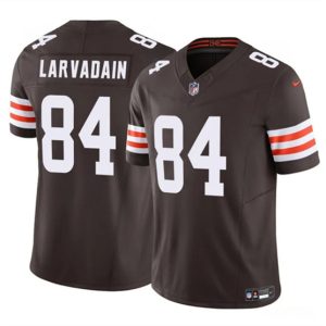 Cleveland Browns #84 Gage Larvadain Brown 2025 F.U.S.E. Vapor Limited Football Stitched Jersey