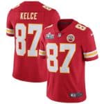 Kansas City Chiefs #87 Travis Kelce Super Bowl LIV Red Vapor Untouchable Limited Stitched Jersey