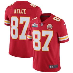 Kansas City Chiefs #87 Travis Kelce Super Bowl LIV Red Vapor Untouchable Limited Stitched Jersey