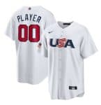 USA ACTIVE PLAYER Custom White World Classic Stitched Jersey