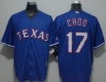 Rangers #17 Shin-Soo Choo Blue New Cool Base Stitched Jersey