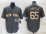 New York Yankees #65 Nestor Cortes Jr. 2022 All-Star Charcoal Cool Base Stitched Jersey