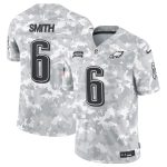 Philadelphia Eagles #6 DeVonta Smith Arctic Camo 2024 F.U.S.E. Salute To Service Limited Stitched Jersey
