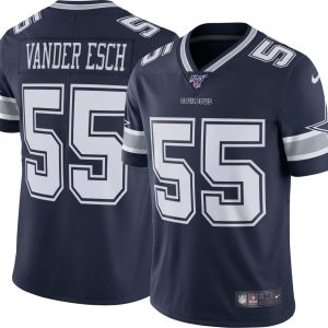 Dallas Cowboys #55 Leighton Vander Esch Navy 2019 100th Season Vapor Untouchable Limited Stitched Jersey