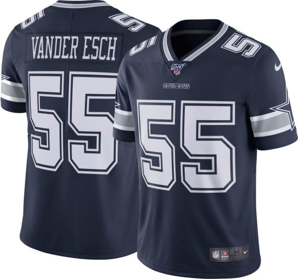 Dallas Cowboys #55 Leighton Vander Esch Navy 2019 100th Season Vapor Untouchable Limited Stitched Jersey