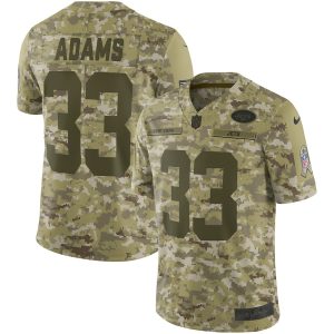 Jets #33 Jamal Adams 2018 Camo Salute To Service Limited Stitched Jersey