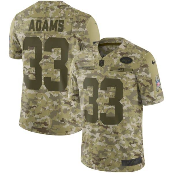 Jets #33 Jamal Adams 2018 Camo Salute To Service Limited Stitched Jersey