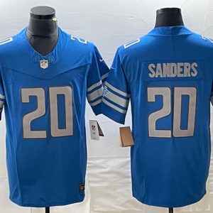 Detroit Lions #20 Barry Sanders Blue 2023 F.U.S.E. Vapor Untouchable Limited Stitched Jersey