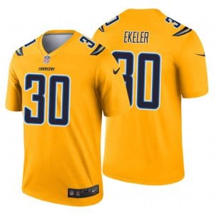 Los Angeles Chargers #30 Austin Ekeler Gold Inverted Legend Jersey